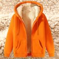 thumbnail image 6 of yillto Fleece Coat for Women Thick Warm Sherpa Fuzzy Lined Hoodie Zip up Sweatshirts Coat with Pockets, 6 of 6