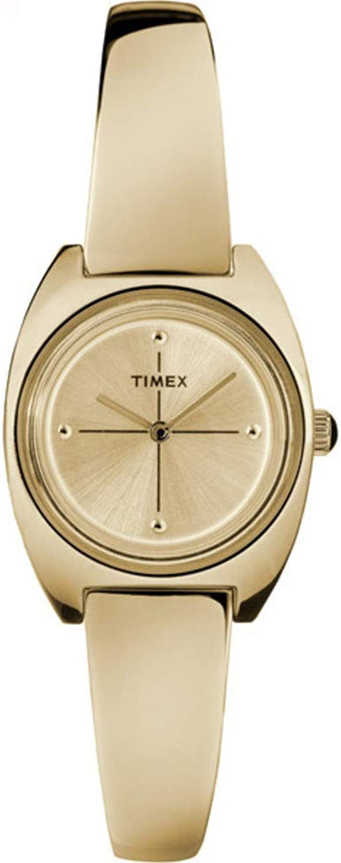 Timex Milano Quartz Movement Gold Dial Ladies Watch TW2R70000