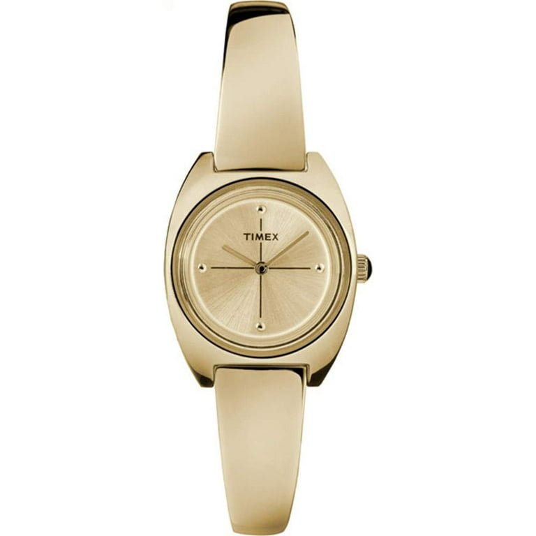 Timex Milano Quartz Movement Gold Dial Ladies Watch TW2R70000