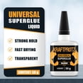 thumbnail image 3 of Super Glue XXL Value Size (1.76oz) All Purpose Liquid Adhesive for Plastic – Bonds Wood, Metal, Rubber, Ceramic & Leather – Industrial Strength Bonding, 3 of 7