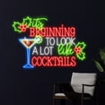 thumbnail image 2 of Handmadetneonsign It's Beginning To Look A Lot Like Cocktails Neon Sign, Merry Christmas Led Sign, 2 of 5