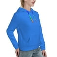 thumbnail image 6 of Sikiie Dodgerblue Women's Casual Hoodies Long Sleeve Lightweight Pullover Tops Loose Sweatshirt-Medium, 6 of 7