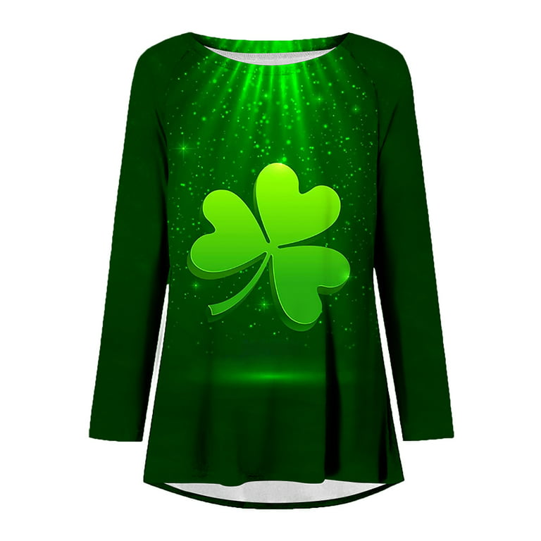 HAPIMO Rollbacks Women's St.Patrick's Day Shirt Lucky Green Day
