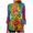 Multicolor Plus Size Blouse for Women_P, variant on CYMMPU Spring Tops Button V Neck Flare Sleeve Tie Dye T-Shirts 3/4 Sleeve Blouses for Women Dressy Casual Loose Fit Summer Trendy Shirts Empire Waist A Line T-Shirts Multicolor S
