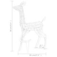 thumbnail image 2 of vidaXL Acrylic Reindeer Family Christmas Decoration 300 LED Warm White, 2 of 9