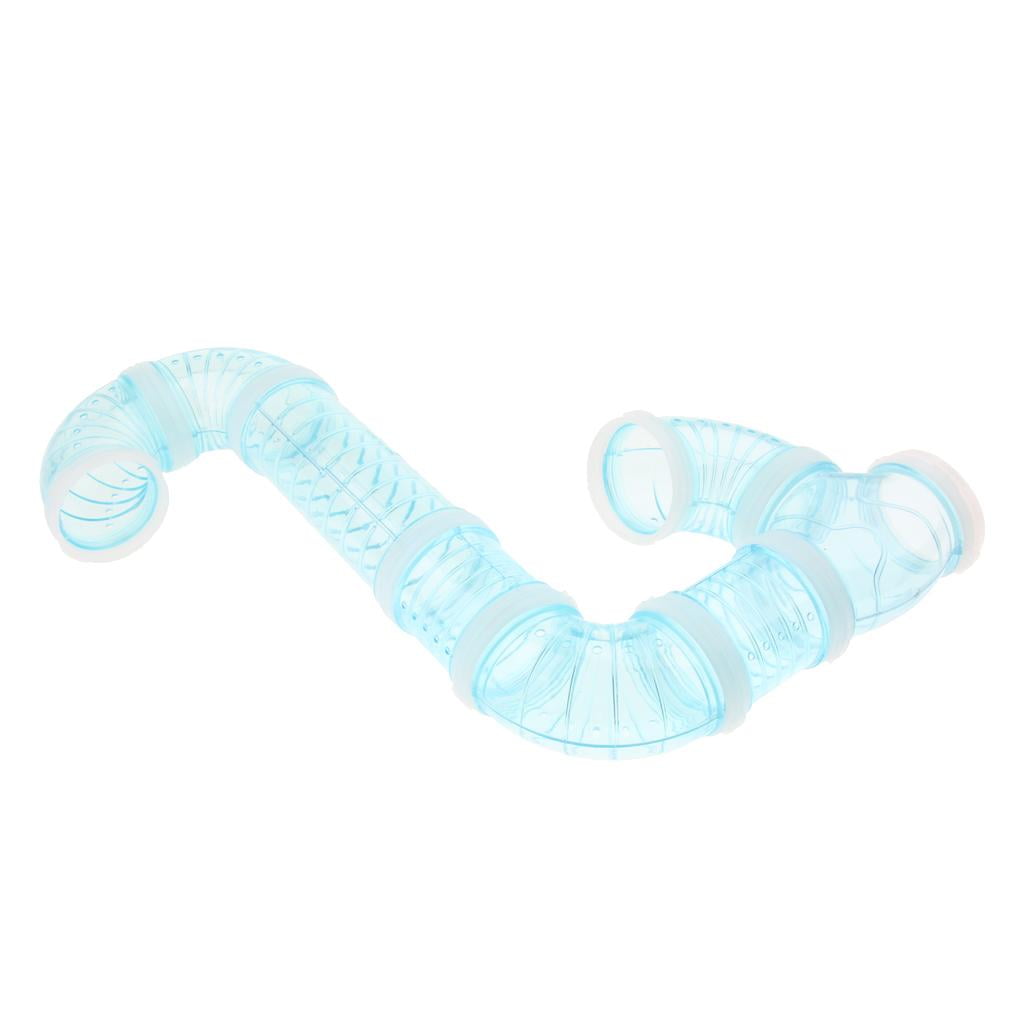 EHJRE 3x Hamster Tube Tunnel Toy Hideout Plastic Cage Toy Playing Hut for Hamster Gerbil Rat Mice Small Animals