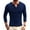 Blue, variant on ZZwxWA Men's Henley Shirts Long Sleeve Casual Lightweight Soft Cotton Pullover Tops Crewneck Slim Fit Button Work T-Shirts Online Shopping