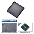 thumbnail image 3 of Uxcell 8 piezas 3V 0.375W 0.125A paneles solares mini para células fotovoltaicas solares pequeñas carga 2.05" x 2.05", 3 of 6