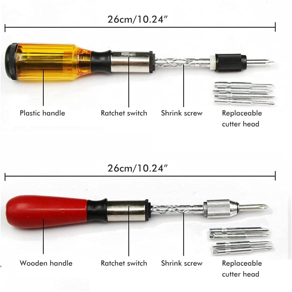 Push Pull Ratchet Screwdriver Adjustment Spiral Ratchet Screwdriver
