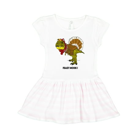 

Inktastic King of Thanksgiving Feast Mode in Green Gift Toddler Girl Dress