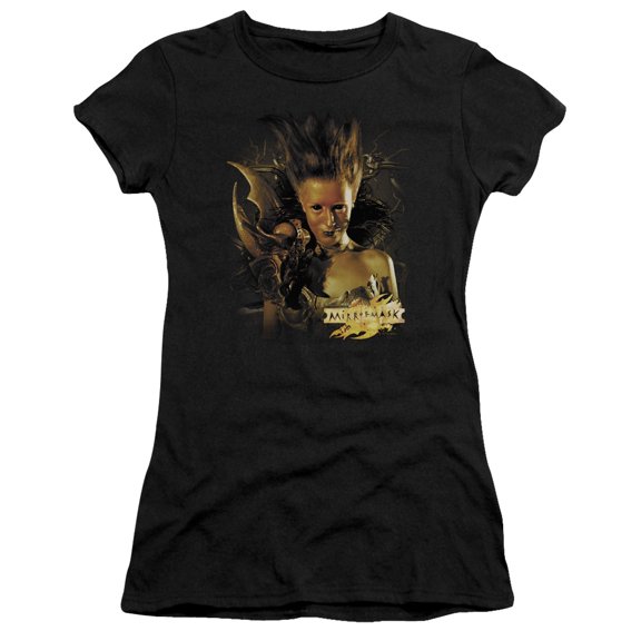 Mirrormask Queen Of Shadows Junior Women's T-Shirt Sheer Black