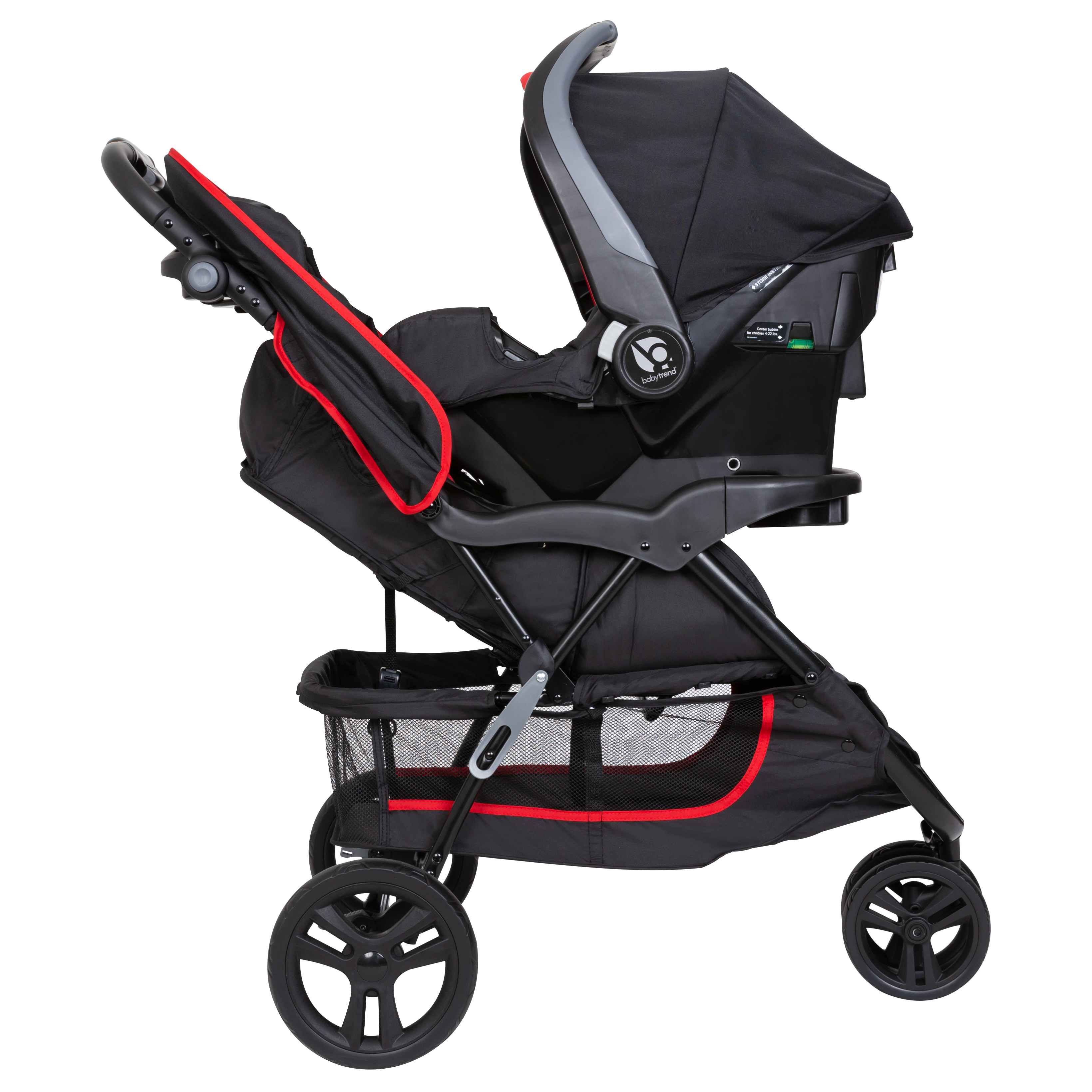 Baby Trend EZ Ride Travel System Stroller, Two Toned Mars Red - image 3 of 12