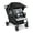 Black/Gray, variant on Foundations Gaggle Odyssey 4-Seat Quad Stroller, Reclining Bench Seats with Canopy, Red/Black
