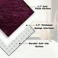 thumbnail image 6 of SARAG Fluffy Rug, 5x7 Non-Slip Plush High Pile Carpet for Bedroom Dining Room Kids Room, Wine Red, 6 of 7