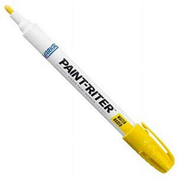 Markal Paint Marker, Medium Tip, Yellow Color Family, Paint 97401G