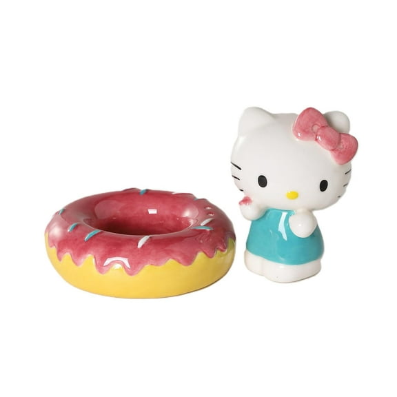 Blue Sky Clayworks Hello Kitty Tasty Donut Salt and Pepper, Set of 2, Home & Kitchen Accessories, 23673