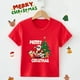 thumbnail image 3 of Camiseta con estampado de ciervos de Feliz Navidad para niños, camiseta de traje navideño para niños y niñas, camiseta de manga corta para fiestas, camiseta para niños pequeños para vacaciones, 3 of 5