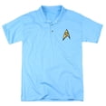 thumbnail image 1 of Star Trek Starfleet Uniform Adult Science Blue Polo Shirt, 1 of 1