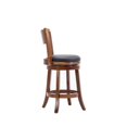 thumbnail image 6 of Bowery Hill 25.5" Contemporary Wood Swivel Bar Stool in Walnut, 6 of 9