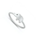 thumbnail image 4 of Simple Elephant Power Strength Ring .925 Sterling Silver Band Jewelry Female Male Unisex Size 5, 4 of 4