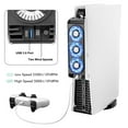 thumbnail image 4 of External USB Cooling Fan Fit for PS5, EEEkit Cooling Fan Compatible with Sony Playstation 5 Disc & Digital Edition with 3 Fans, Temperature Control Cooler for PS5, LED White, 4 of 6