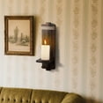 thumbnail image 5 of Two Sets Of Rustic Wooden Candle Holders With Floating Shelves For Wall Decoration, Farmhouse-Style Hanging Candle Sconces Ideal For Fireplaces, Living Rooms, Foyers, Entryways,, 5 of 6