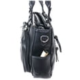 thumbnail image 4 of Zzfab Medium Shoulder Bag Multi-Zippers Fashion Faux Leather Purse Black, 4 of 9