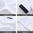 thumbnail image 4 of LittleSpring Little Boys White Polo Shirt Short Sleeve School Uniform Summer Polo T Shirt Solid Size 6, 4 of 6