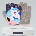 thumbnail image 3 of Guantes de ciclismo para niños, transpirables, antideslizantes, para deportes al aire libre, resistentes al viento, medio dedo, novedad de 2024, 3 of 5