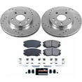 thumbnail image 3 of PowerStop Front Z23 Evolution Sport Carbon-Fiber Ceramic Brake Pad and Drilled & Slotted Rotor Kit Fits: BUICK CHEVROLET SAAB Select Models K5522, 3 of 10