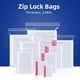 thumbnail image 1 of New Resealable Zip Lock 0.06M Thickness Plastic Bag Reclosable Transparent Bag with Red Edge Self Sealing Zipper Clear Pocket He Qiyong unisex, 1 of 1