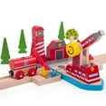 thumbnail image 3 of Bigjigs Toys - Fire Sea Rescue Wooden Train Accessory, 3 of 7