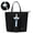 Black, variant on Tote Bag with Bottle Holder,Casual Handbag with Back Zipper Pocket,Lightweight Shoulder Bag with Zipper,Large Tote Purse for Travel,Gym,Work,Daily Use(Black)