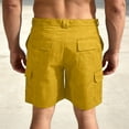 thumbnail image 4 of Dresfit Men's Cargo Shorts Knee Length Baggy Shorts Summer 2026 Solid Drawstring Running Short Pants Lightweight Relaxed Fit Hiking Bermuda Shorts with Pockets 3XL, 4 of 4