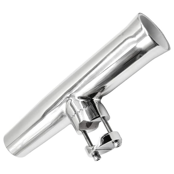 304 Grade Stainless Steel Heavy Duty Strong Clamp-on Adjustable Fishing Rod Holder Small