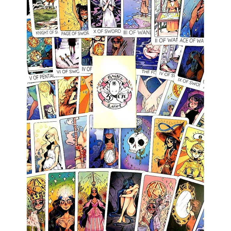 Britts Third Eye Tarot Deck English Tarot Deck Oracles 78-Cards