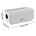 thumbnail image 2 of Cable Management Box Cord Organizer Desktop Cable Hider with Lid for Tv Computer Wires Home Desk Desk Clutter Control Storage Solution, UKHBMC | White, 2 of 8