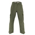thumbnail image 4 of Men’s Casual Loose Fit Cargo Pants with Drawstring Waist, Lightweight Breathable Cotton Trousers for Everyday Wear, 4 of 5