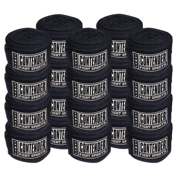 Contender Fight Sports Junior Mexican Style Handwrap (Pack of 10) Raisin black