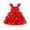E-422Red, variant on FAOWME Big Child Girls Christmas Dress Fly Sleeve Star Print Mesh Comfortable Fashion Tutu Dresses For Holiday Party Green 18-24 Months