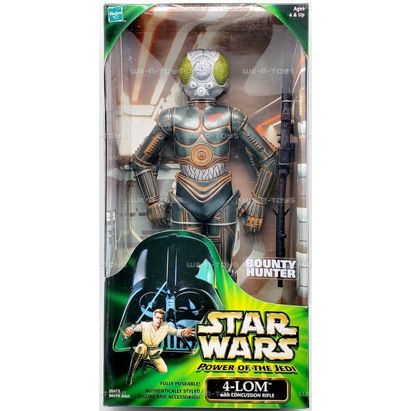 Star Wars Power of the Jedi 4-LOM Bounty Hunter Action Figure 2000 Hasbro