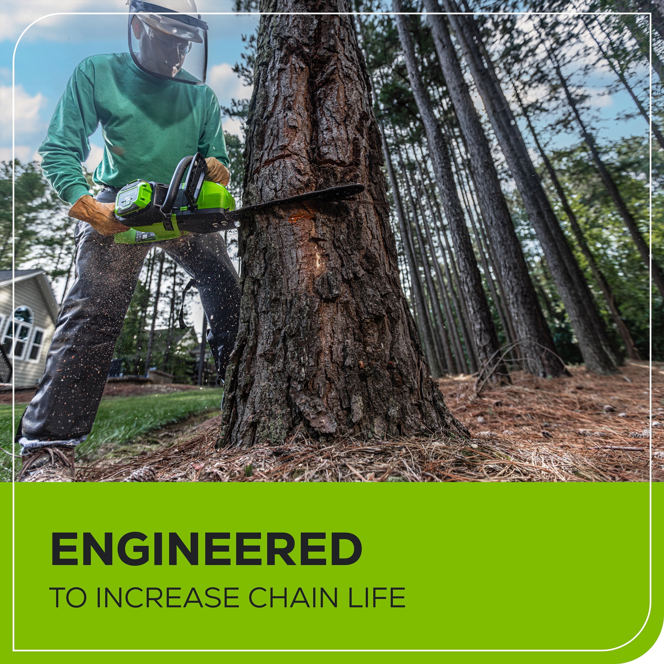 (2 pack) Greenworks Bar & Chain Lubricant, 1 24 oz (.709 L) Bottle 2993102