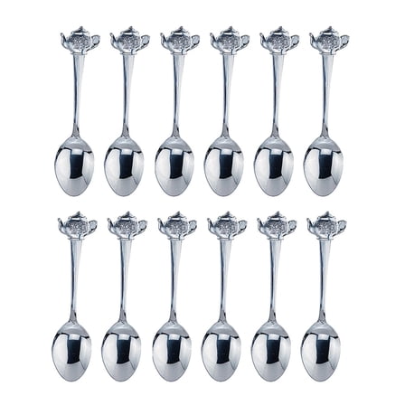 Fino Demi Spoon, Silver-Plated Stainless Steel, Teapot Design, For ...