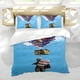thumbnail image 5 of Disney Up Conjunto de sábanas temático, trío de piezas, cómodo y amigable con la piel, diseño único, regalo de decoración para el hogar para familiares, amigos y fans,173cm *218cm, 5 of 6