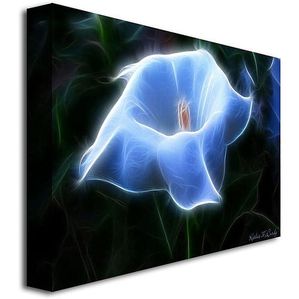 Trademark Art "Moonflower Open Big" Canvas Art by Kathie McCurdy