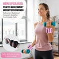 thumbnail image 6 of Pilates Wrist & Ankle Weights for Women, Wearable Strong Arm & Leg Weights Set of 2(1Lbs Each), Adjustable Ankle Weights for Walking, Yoga, Dance, Barre,Gym, 6 of 7