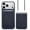 Navy Blue, variant on Nakedcellphone Woven Combo for iPhone 17 Pro Case + Wallet + Crossbody Strap (Compatible with MagSafe) - Sienna Brown Ochre