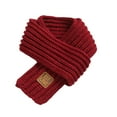 thumbnail image 2 of Kids Scarf Winter Knitted Kids Scarves Solid Color Neck Warmer for Children, 2 of 8