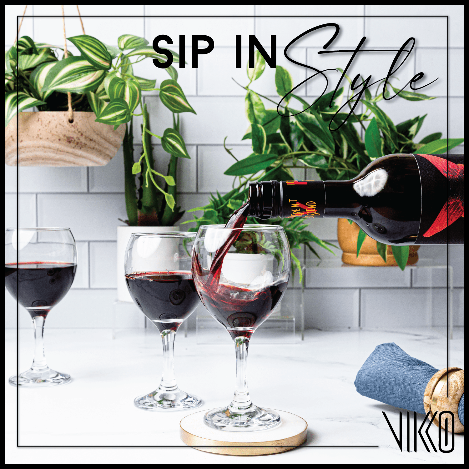 LAV 8.75 Ounce Wine Glasses | Misket Collection  Thick and Durable  Dishwasher Safe  Perfect for Parties, Weddings, and Everyday  Great Gift Idea  Set of 6 Small Wine Glasses