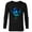 Black, variant on Avatar Na’vi in Pandora Jungle at Night with Logo - Long Sleeve T-Shirt for Men - Customized-White